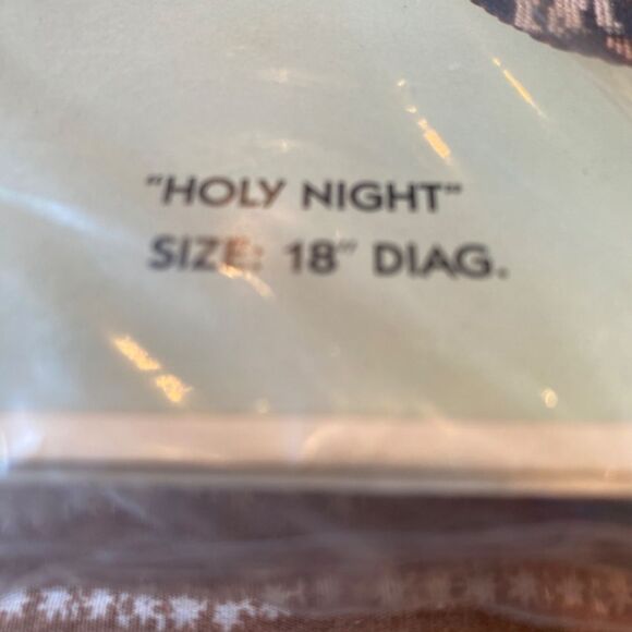 1372 Bucilla Needlepoint Angel Nativity  “Holy Night” Christmas Stocking… - Picture 3 of 5